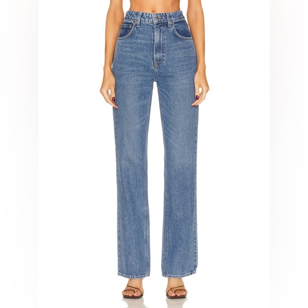 GRLFRND The Melanie High Rise Boot Cut in Lovers Lane (EUC)
